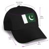 Flag of Pakistan Baseball Cap Women Men Hat Outdoor Leisure Sun Hat Adjustable Truck Driver Baseball Caps Dad Hats Black view 2