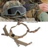 Adjustable Size Helmet, Adjustable Dial Suspension System Chin Strap Chin Straphelmet Chin Strap with Nyon Material for Fast Helmet Mich Helmet and Wendy Helmet (Brown) view 2