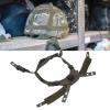 Adjustable Size Helmet, Adjustable Dial Suspension System Chin Strap Chin Straphelmet Chin Strap with Nyon Material for Fast Helmet Mich Helmet and Helmet (OD Green) view 3