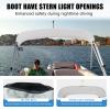 Mionovity 3 Bow Bimini Top Replacement Canvas with Light Hole & Storage Boot, Heavy Duty Waterproof 900D Durable Marine Sun Shade Bimini Top Canvas Only Without Frame, 6'L 54"-60" W Grey, No Frame view 4