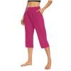 2024 Womens Cargo Capri Pants with Pockets Lightweight Joggers Yoga Hiking Pants Workout Sweatpants Summer Casual Trousers view 1