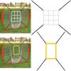 loyliawa Strike Zone Target for Baseball Softball Net with Hooks, Baseball Net for Batting, Throwing Pitching Hitting Batting Catching Practice Target, Pitcher Accuracy Training Tools Yellow view 2