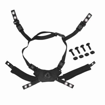 Helmet Chin Strap, Nylon Adjustable Size Helmet Dial Suspension System Chin Strap Helmet Accessories with Nuts and Screw Replacement for Fast for MICH for Wendy Helmet, Black