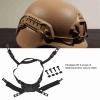 Helmet Chin Strap, Nylon Adjustable Size Helmet Dial Suspension System Chin Strap Helmet Accessories with Nuts and Screw Replacement for Fast for MICH for Wendy Helmet, Black view 2
