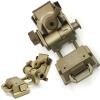 HMWOKPOT Aluminum Night Vision Goggles NVG Mount for PVS14/15/18 g24 Mount - NVG Metal Helmet Mount for CS Games,Brown view 1