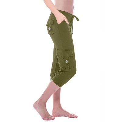 2024 Women's Cargo Capris Pants with Pockets Lightweight Yoga Hiking Pants Workout Sweatpants Summer Casual Trousers