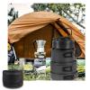 Walkervo Camp Cooking Utensil Set Outdoor Kitchen Gear Cookware Kit for 4-5 Person Non-Stick Lightweight Compact Pots Set with 1.1L Kettle Survival Cooking Kit for Outdoor Picnic Hiking Picnic,Black view 3