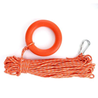 Msiud Water Floating Lifesaving Rope, Outdoor Throwing Rescue Lifeguard Lifeline Ring Fishing Line Heaving Spring Hook Pool Life Preserver Boat Anchor Multipurpose Clothelines Emergency Throw Safety