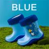 NineFit Basics Toddler Rain Boots for Boys Girls, Dinosaur Cute Fun aterproof Non-Slip Bottom for Outdoor Play Kids Rain Shoes (Blue, 1 Big Kids) view 2