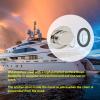 FLEXMAN Stainless Steel Chain Deck Pipe with Rubber Gasket, 6.X4.47in Base 4.3X2.31in Hole Marine Yacht Accessories for Storing Anchor Chains or Ropes Below Decks view 2