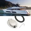 FLEXMAN Stainless Steel Chain Deck Pipe with Rubber Gasket, 6.X4.47in Base 4.3X2.31in Hole Marine Yacht Accessories for Storing Anchor Chains or Ropes Below Decks view 3