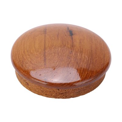 2.5in Boat Steering Wheel Center - For Marine Steering Wheels, Premium Teak Wood, Gloss Finish, for Yachts Boats