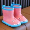 Baby Toddler Cute Dinosaur Rain Boots Children Pull on Water Shoes Boys Girls Cartoon Animals Anti Slip Shoes (Pink, 13 Little Child) view 2