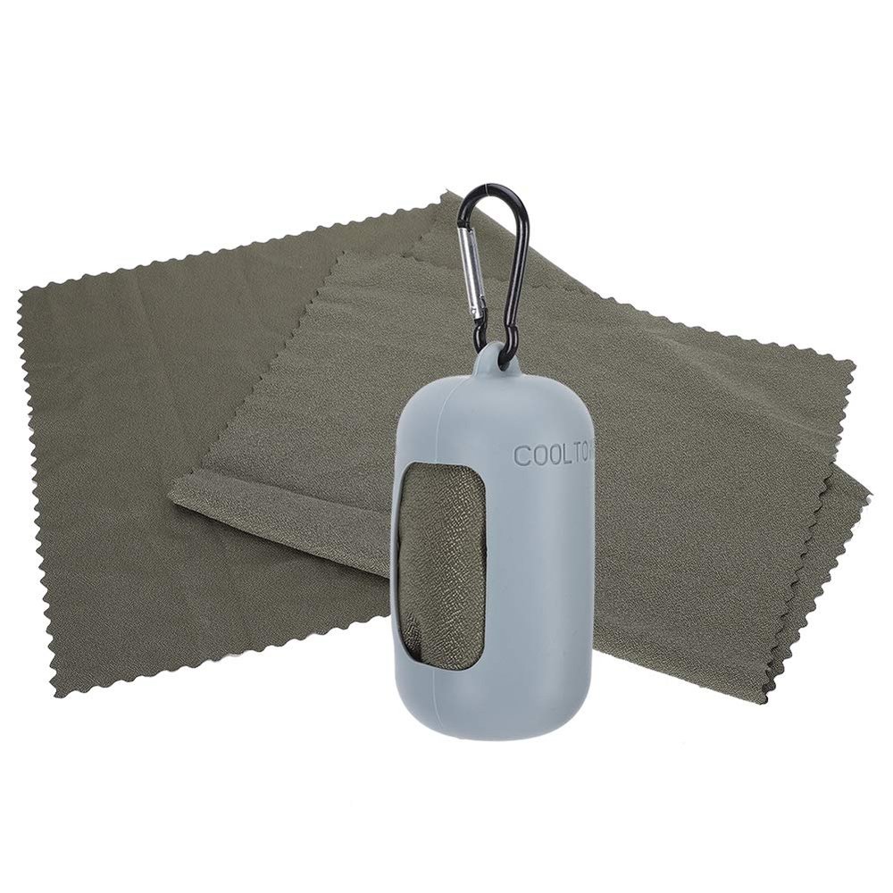 Microfiber Towel Travel, Cooling Towel for Instant Cooling Quick Dry Towel Travel Camping Beach, Gym Towel for Men Women Workout Towel(Grey)
