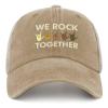 NineFit Basics We Rocks Together Hat Women Humor Caps Mens Pigment Khaki Cycling Cap Plain for Farmer view 2