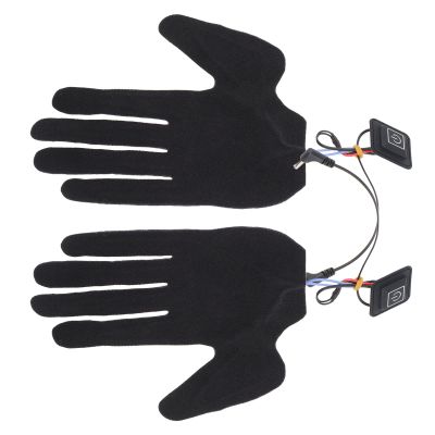 WGFOIP 2Pcs Electric Heating Gloves Pads, 5 Finger Glove Heating Sheet Unisex Thermal Gloves with 3 Adjuatable Gears for Outdoor Skiing Cycling