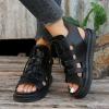 SACFOF Women's Flower Heels Strappy Stiletto Heels Sandals Open Toe Stilettos Heeled Sandals Shoes for Party Evening view 3