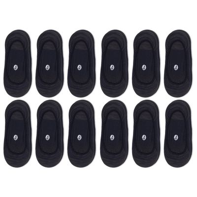 Sperry Women's Authentic Original Boat Shoe Liner 12 Pair Pack, Black, Women's 4-10