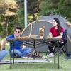 Outdoor Folding Portable Picnic Camping Table, Aluminum Roll-up Table with Easy Carrying Bag, with Mesh Storage Bag for Indoor,Outdoor,Camping, Beach,Backyard, BBQ, Party, Patio, Picnic(medium) view 2