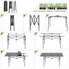 Outdoor Folding Portable Picnic Camping Table, Aluminum Roll-up Table with Easy Carrying Bag, with Mesh Storage Bag for Indoor,Outdoor,Camping, Beach,Backyard, BBQ, Party, Patio, Picnic(medium) view 4