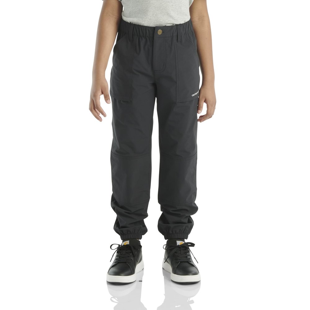 Carhartt Boys' Loose Fit Lightweight Utility Jogger Pants, Caviar Black, L(14/16)
