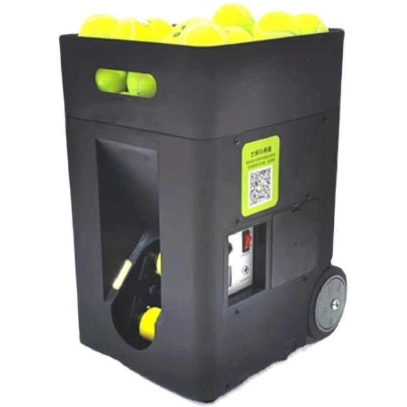 IMOSEI Tennis Ball Machine, Ball Thrower Shooter Solo Tennis Trainer, with Remote Control & APP, 20-70 Adjustable Launch Angle, 1.5-10 S/Ball, for Beginners Solo Training Sports