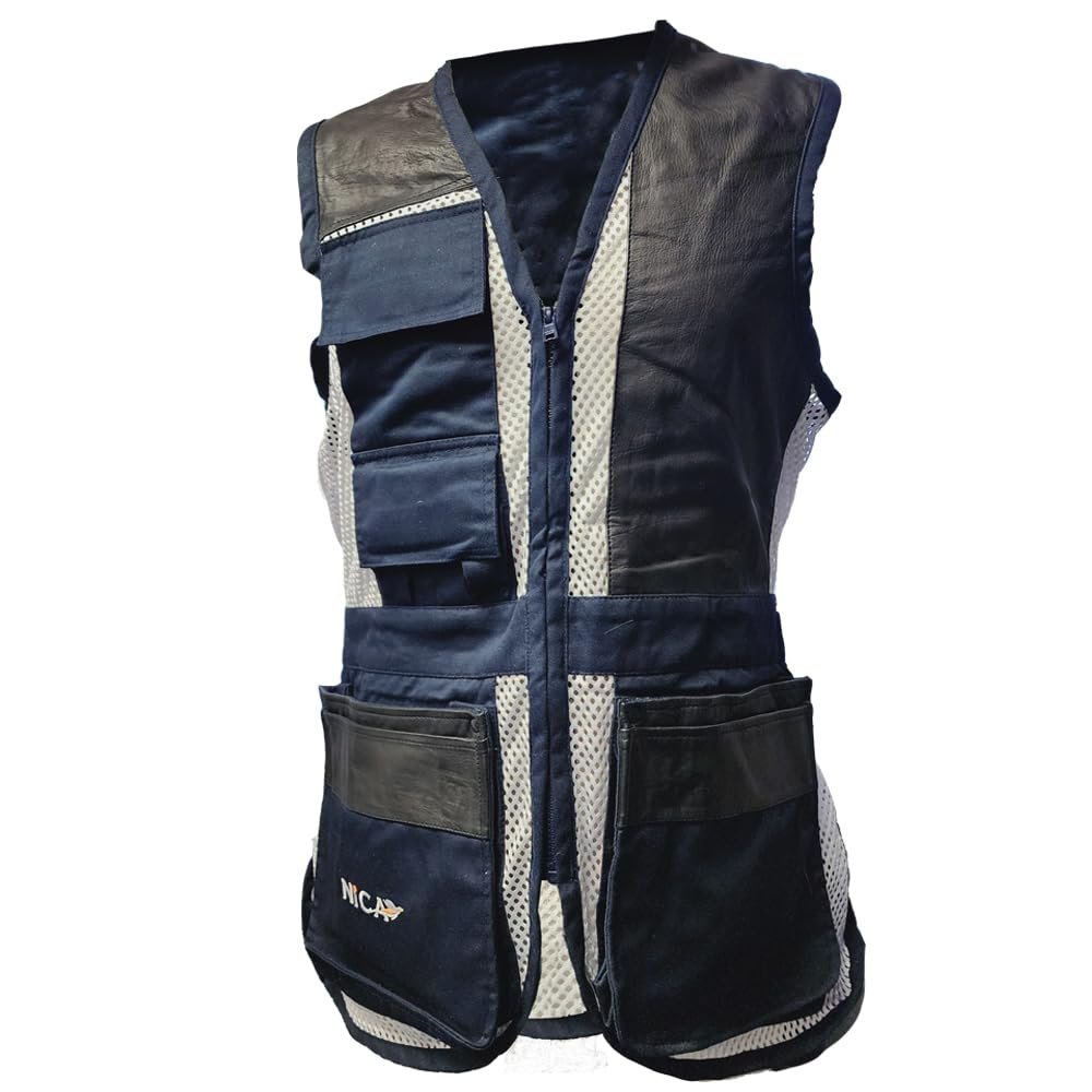 NICA Design 6 2.0 Shooting Vest-LEFT hand-Navy (US, Alpha, Medium, Regular, Regular, Navy)