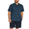 Orvis Mens Short Sleeve Shirts Casual - Woven Shirt Men with Chest Pockets - Button Down Shirts Collared (Blue, S), Small view 1