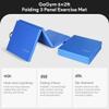 BalanceFrom 2-Pack 6x2 Feet 3-Panel Folding Gymnastics Mat, Blue  2-Inch Thick Pad with Vinyl Surface and Carrying Handles for Tumbling, Yoga, Pilates, Home Workouts, and Martial Arts view 4