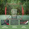 Baseball Net, 7x7ft Baseball Softball Practice Net with Large Ball Collection System, Pitching Net with Batting Tee & Centre of The Target, Baseball Nets for Hitting Pitching view 3