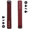 [2 Pack] IWB Belt Loop - (8-9oz Leather) - Chestnut w/Black Pull-The-Dot Snap & Mounting Hardware - 6.0 x 0.875 Inches - for IWB Holster Carry - (Fit 1.25-2.00 Inch Belts (Adjustable) view 1