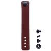[2 Pack] IWB Belt Loop - (8-9oz Leather) - Chestnut w/Black Pull-The-Dot Snap & Mounting Hardware - 6.0 x 0.875 Inches - for IWB Holster Carry - (Fit 1.25-2.00 Inch Belts (Adjustable) view 2