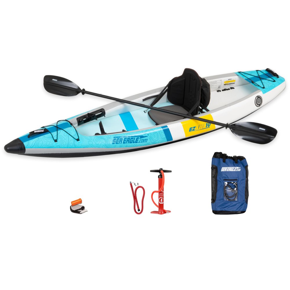 Sea Eagle EZLite10 Pro Carbon Inflatable Kayak Package