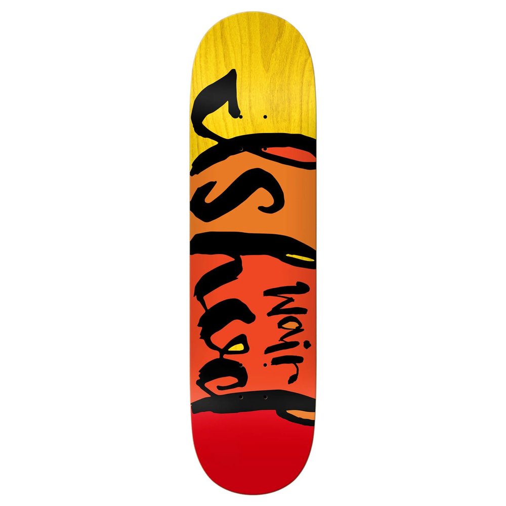 Real Skateboard Deck Ishod WAIR Colorblock 8.28"" x 31.7"", Yellow/Red