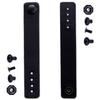 [2 Pack] IWB Belt Loop - (8-9oz Leather) - Black w/Black Pull-The-Dot Snap & Mounting Hardware - 6.0 x 0.875 Inches - for IWB Holster Carry - (Fit 1.25-2.00 Inch Belts (Adjustable) view 1