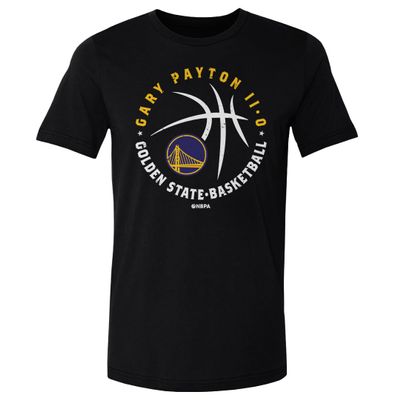 500 LEVEL Gary Payton II Golden State Warriors Shirt - Gary Payton II Golden State Warriors Player Ball WHT (Black, XXX-Large)