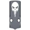 NDZ Performance MOS Optic Cover Plate for Glock 43X & 48  Gray Anodized Aluminum, NDZ Skull 1  Made in USA view 1