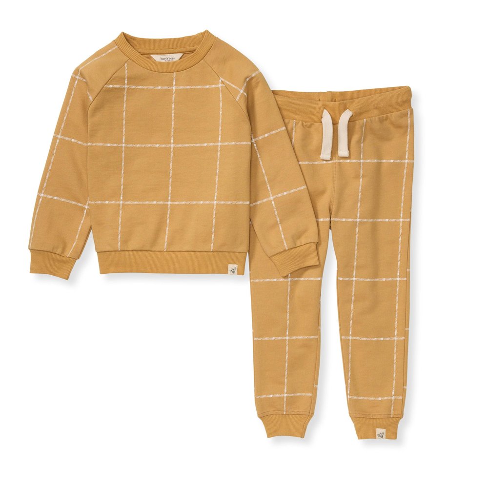 Burt's Bees Baby Baby Boys' Shirt and Pant Set, Top & Bottom Outfit Bundle, 100% Organic Cotton