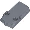 NDZ Performance MOS Optic Cover Plate for Glock 43X & 48  Gray Anodized Aluminum, Masonic Mason Calipers G Logo  Made in USA view 2