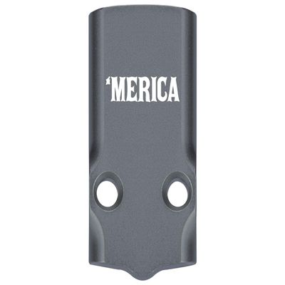 NDZ Performance MOS Optic Cover Plate for Glock 43X & 48  Gray Anodized Aluminum, Merica  Made in USA