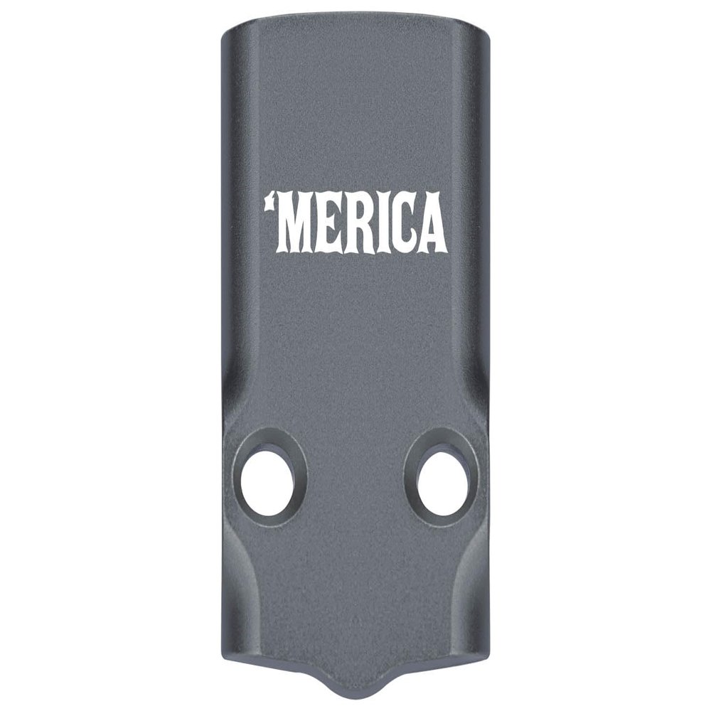 NDZ Performance MOS Optic Cover Plate for Glock 43X & 48  Gray Anodized Aluminum, Merica  Made in USA