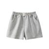 Baby and Toddler Boys Girls Pull On Jogger Shorts Summer Solid Color Elastic Waistband Casual Shorts (Grey, 2-3 Years)