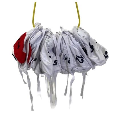 Turbo Junior Water Polo Cap Set with 3 Numbers (White)