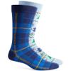 Club Room Mens Snowflake Fair Isle Holiday Crew Socks Blue Yellow 10 13 view 1