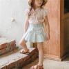 Betadog Toddler Baby Girls Tops Basic Plain Ruffle T-Shirt Blouse Summer Crewneck Casual Clothes (Pink, 5-6 Years) view 3