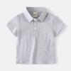 RTGDRK Cute Clothes for Girls Baby and Toddler Boys Classic Short Sleeve Polo Shirt Summer Solid (Grey, 12-18 Months) view 2
