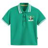 RTGDRK Boys' T-Shirts Toddler Kids Short Sleeve Polo Shirt Girls Boys Football Cartoon 3D Prints (Green, 5-6 Years) view 1
