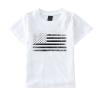 NineFit Basics Tank Tops Girls Baby Boys American Flag Short Sleeve Graphic T shirt Toddler Kids 4th of July Tee Tops (White, 3 Years) view 1