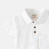 RTGDRK Boys Tees Toddler Baby Boys Fashion Polo Shirts Classic Short Sleeve Lightweight Button (White, 2-3 Years) view 3
