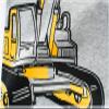 NineFit Basics Baby Tee Baby Boys Excavator Cartoon Short Sleeve Graphic T Shirt Toddler Kids Summer Short (Dark Gray, 1-2 Years) view 3
